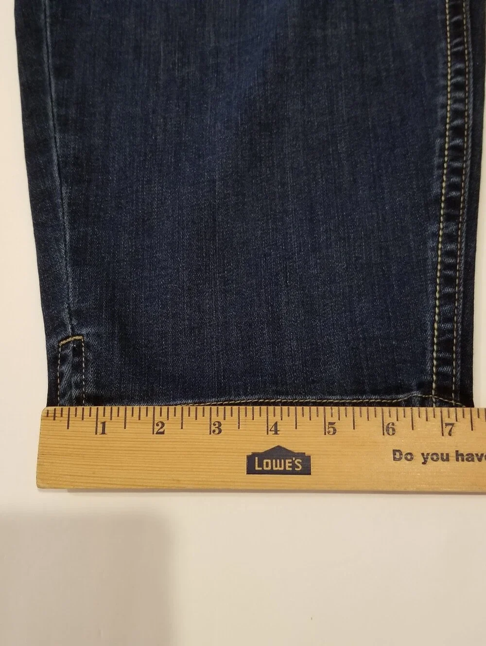 Lane Bryant Jeans Women's 28 Capri Blue Denim Beaded Rhinestone 48x25